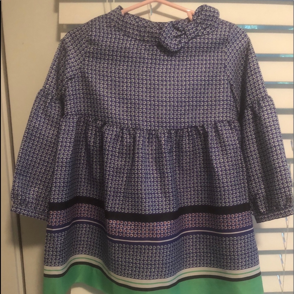 Cobalt Dot Print Dress